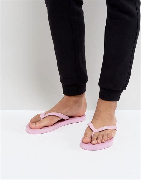 Hype Flip Flops In Pink 24 Asos Lookastic