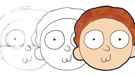 Images Of How To Draw Rick And Morty Logo