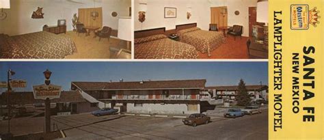 Sante Fe New Mexico Lamplighter Motel Santa Fe Nm Large Format Postcard