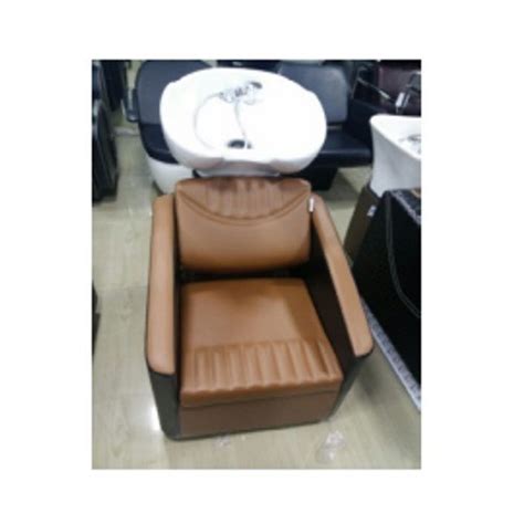 Fine Single Seater Leather Stainless Steel Made Professional Saloon Cum Parlour Use Shampoo