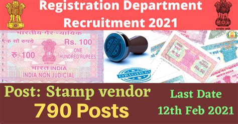 Tn registration department notifications are released consequently. TN Registration Department Recruitment 2021 - 790 Stamp ...