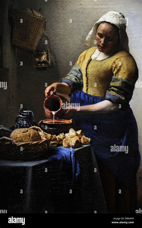 Johannes Vermeer 1632 1675 Niederländischer Maler Die Milchmädchen C 1660 Rijskmuseum