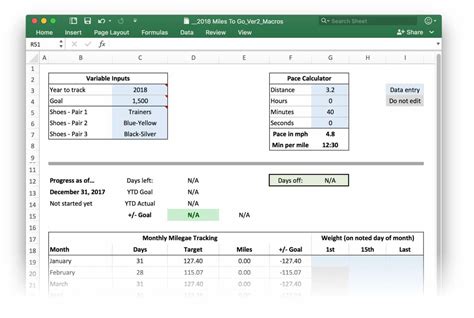 Running Spreadsheet Throughout An Even More Improved Runtracking Excel