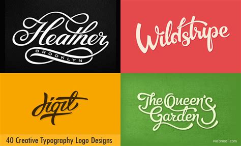 40 creative typography logo design inspiration for you webneel