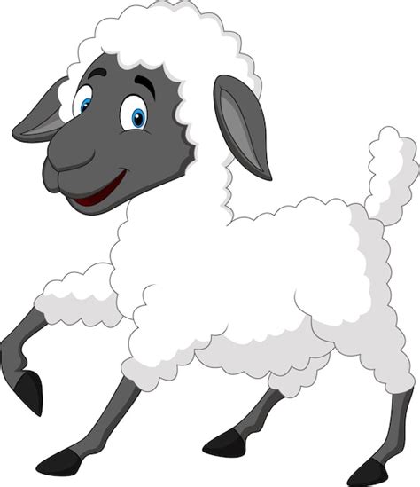 Premium Vector Cute Sheep Cartoon