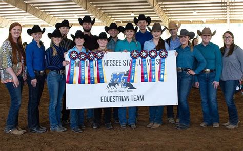 Western Championship Wraps Up Outstanding Mtsu Equestrian Season Mtsu