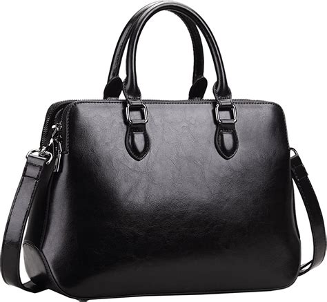 Heshe Leather Womens Handbags Totes Top Handle Shoulder Bag Satchel