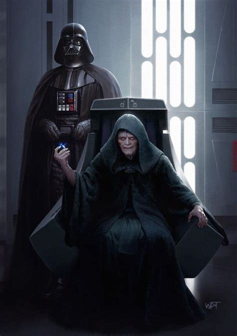 Darth Vader And The Emperor Of The Galactic Empire And Dark Lord Of The