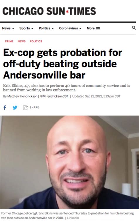 chicago sun times ex cop gets probation for off duty beating outside andersonville bar