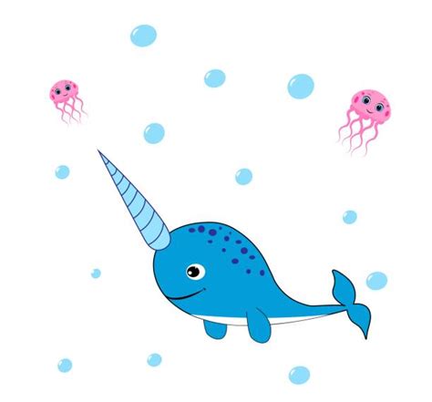 Narwhals Silhouette Illustrations Royalty Free Vector Graphics And Clip