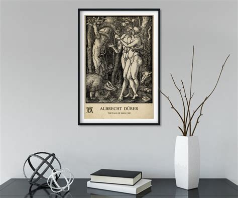 Albrecht Durer The Fall Of Man Giclee Print Reproduction Etsy