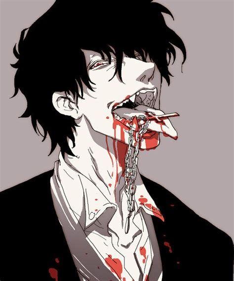 Bloody Anime Boy Hellsing Anime Creepy Gore Pinterest Dibujo