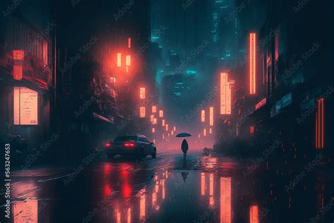 Light In The City City At Night Cyberpunk Japanese Streets Street