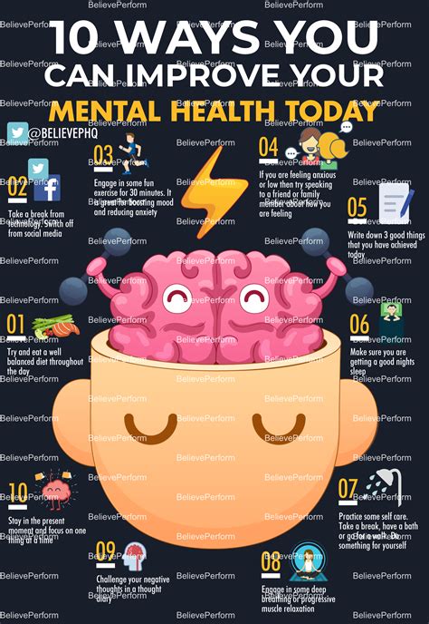 10 Ways You Can Improve Your Mental Health Today Believeperform The