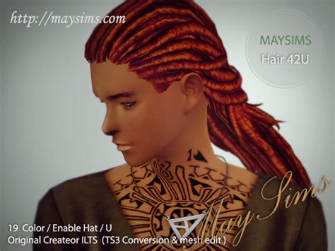 Sims 4 Request Hair 42u For Unisex Enable Hat Maysims