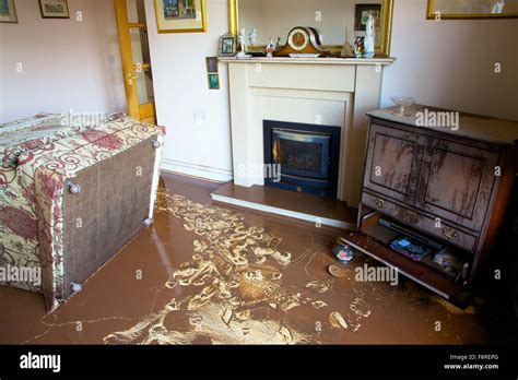 Carlisle Floods December 2015 Flood Damaged Furniture In A House
