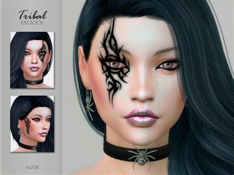Tribal Tattoos By Suzue At Tsr Sims 4 Updates Images And Photos Finder