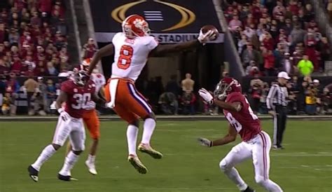 justyn ross made a wildly absurd catch as clemson dominated alabama