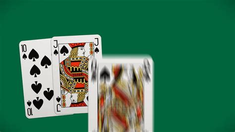 Playing Cards Animation Dropping Includes Stock Footage Video 100