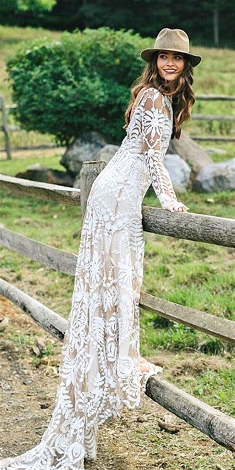 Send a thank you note to say thanks for the wedding invitation. 30 Rustic Wedding Dresses For Inspiration | Boho wedding ...