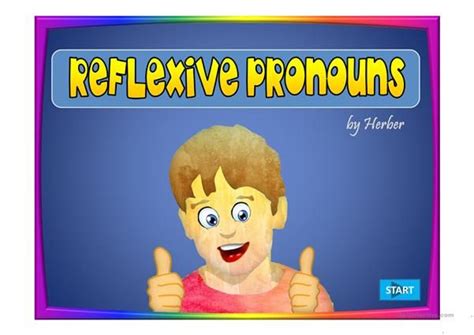 Reflexive Pronouns English Esl Powerpoints For Distance Learning And