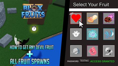 Blox Fruits How To Get Any Devil Fruit All Fruit Spawns Youtube