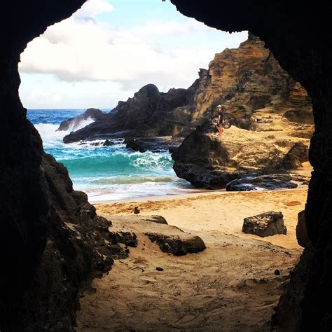 Exploring A Cave And Hidden Beach In Oahu Travel