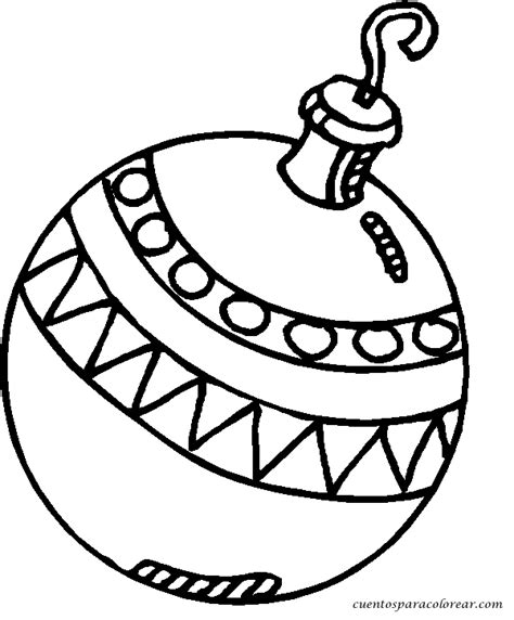 Dibujos para colorear bolas navideñas