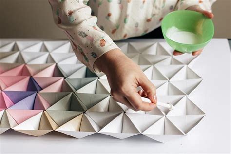 Diy Origami Wall Display Faça Você Mesmo Quadro De Cortiça Origami