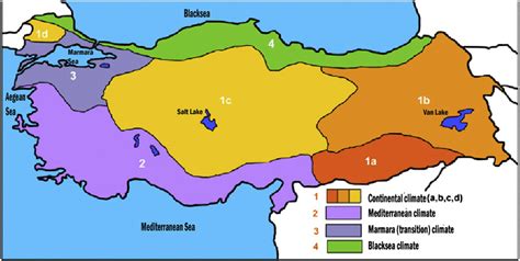 Climate Zones Of Turkey In Reverse Turkeyclimatemap