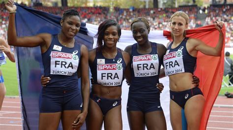 Video Championnats Deurope Dathlétisme Le Relais Français Féminin