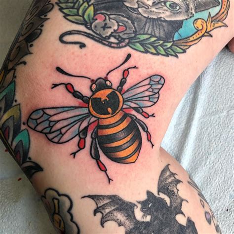 Pin By Dustin Singletary On Tattoos Bee Tattoo Traditional Tattoo