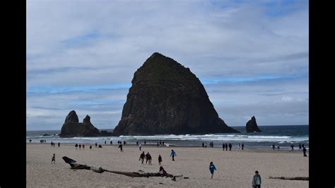 Viewing Iconic Haystack Rock At Cannon Beach Oregon The Goonies