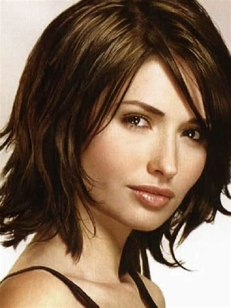 20 Best Brunette Feathered Bob Hairstyles With Piece Y Bangs