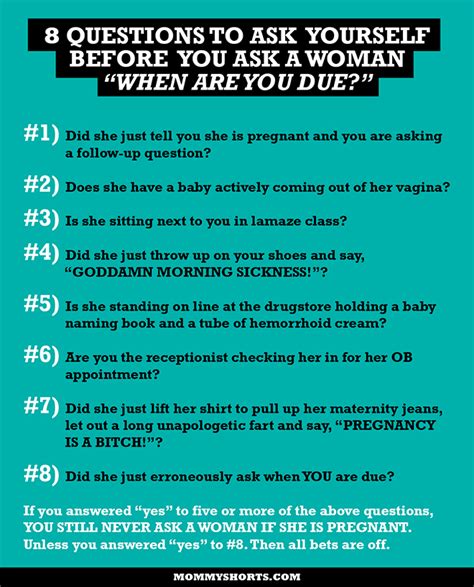 8 questions to ask yourself before you ask a woman if she is pregnant mommy shorts