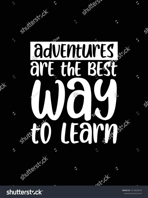 Adventures Best Way Learn Hand Drawn Stock Vector Royalty Free