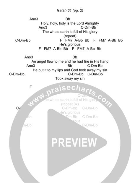 Isaiah 6 Chords Pdf Todd Agnew Praisecharts