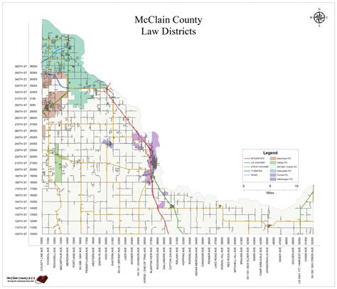 Mcclain County Maps Mcclain County 9 1 1