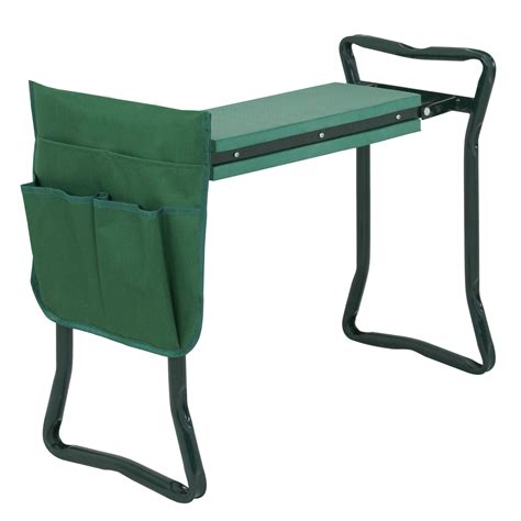 Zeny Foldable Garden Kneeler Bench W Eva Pad And Tool Pouch