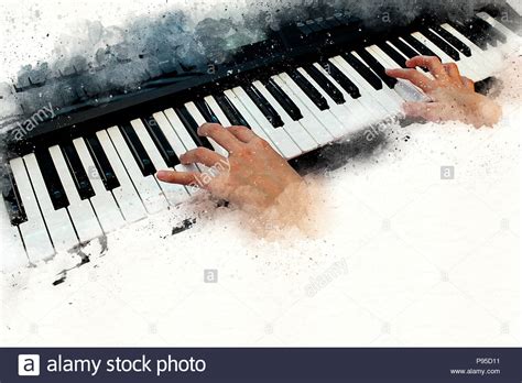 Free Download Abstract Beautiful Hand Playing Keyboard Of The Piano