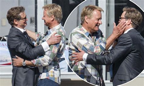 Colin Firth And Stellan Skarsgard Film Mamma Mia 2 Daily Mail Online