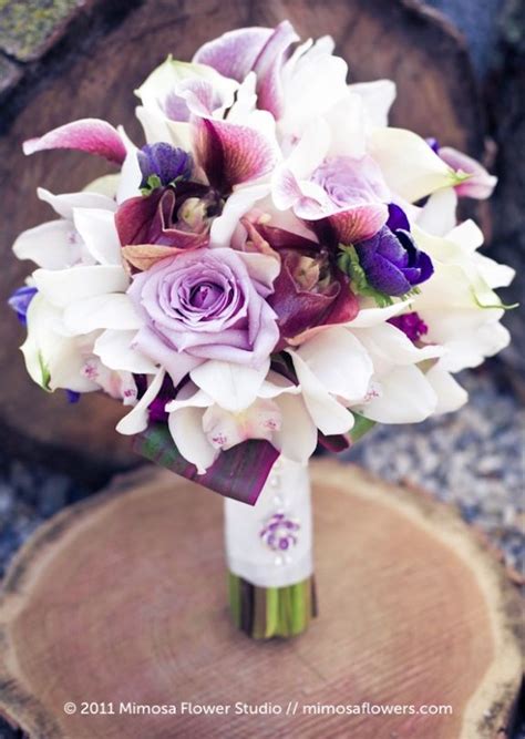 Gorgeous Purple And Orange Bouquet Archives Weddings Romantique