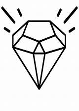 Coloring Diamond sketch template
