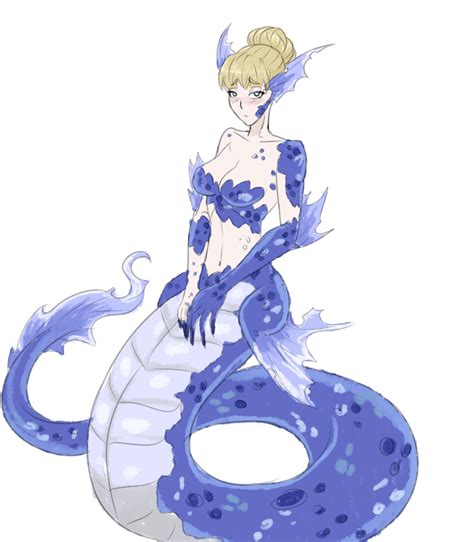[closed] monster girl blue lamia auction by flareviper on deviantart