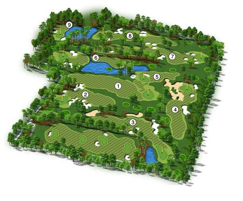 Golf Course Map On Behance