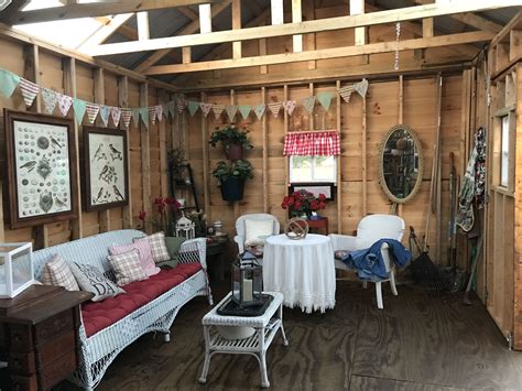 Inside My New She Shed Shed Interior She Shed Decorating Ideas She Shed Interior Ideas