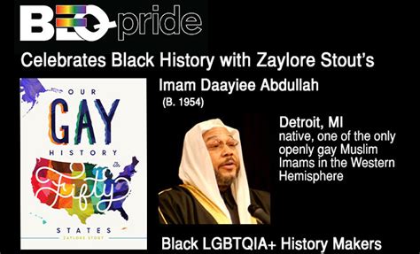 Beq Pride Celebrates Black History Month Imam Daayiee Abdullah