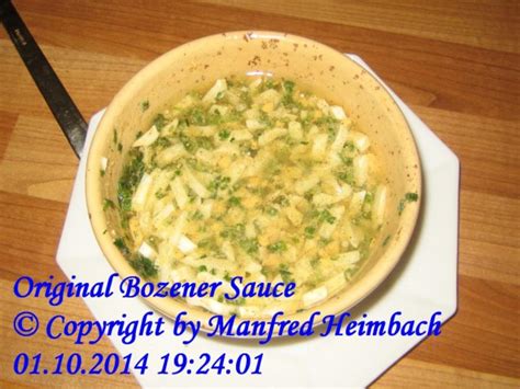 Saucen Original Bozener Sauce Rezept
