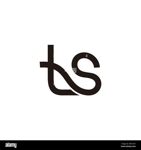 Letter Ts Linked Curve Line Logo Vector Stock Vector Image And Art Alamy