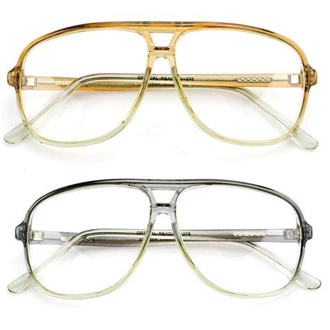 Retro Anti Reflective Clear Lens Glasses Vintage Aviator Gold Metal Frame Specs For Men Nerdy